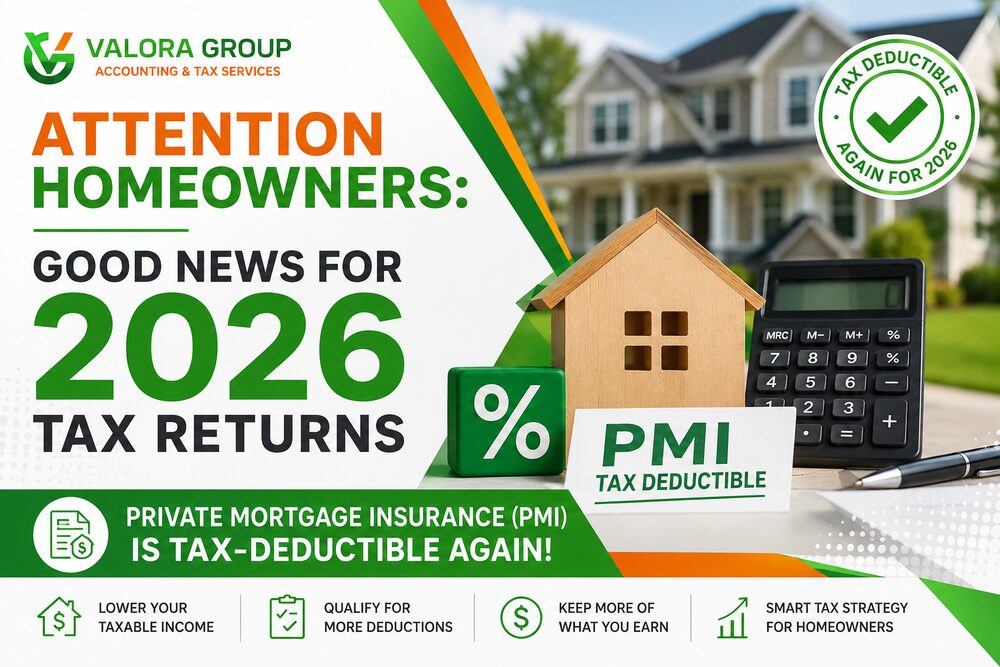 Attention Homeowners: Good News for 2026 Tax Returns — Private Mortgage Insurance (PMI) Is Tax-Deductible Again